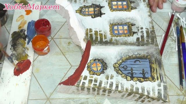 Три сказочных домика для сада. СУПЕР идея для тех, кто не умеет рисовать! ХоббиМаркет смотреть онлайн