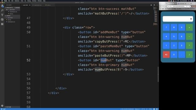 JavaScript Tutorial 2 : JS Calculator смотреть онлайн