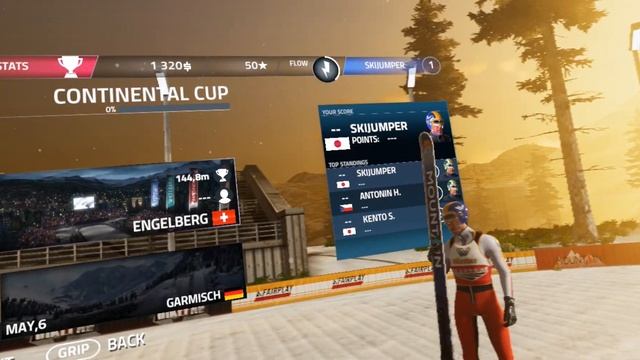 Ski Jumping Pro VR Gameplay - The first jumps смотреть онлайн