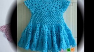 Детское Платье с Круглой Кокеткой Крючком - 2020 / Baby Dress with Round Crochet