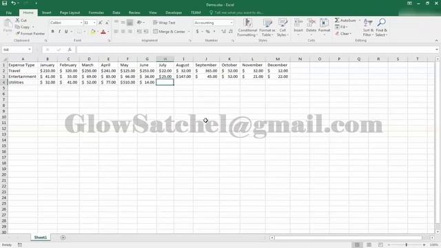 Excel Online Tutorial | How to create table in excel 2013 | For Beginners смотреть онлайн