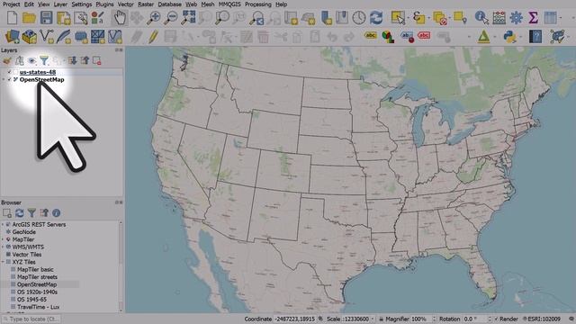 Add an OpenStreetMap layer to QGIS смотреть онлайн