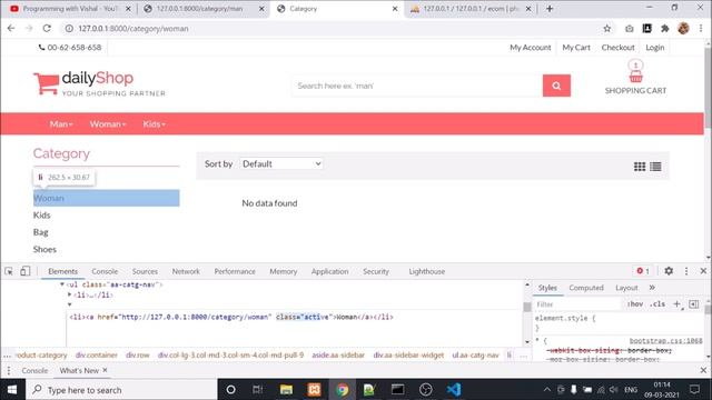 Step by step eCommerce website Development using Laravel 8 - Part 30 (Category Filter) смотреть онлайн