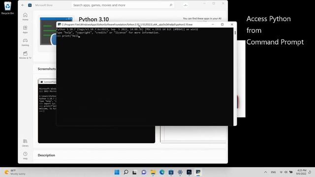 How to Install Python 3.10 on Windows 11 from Microsoft Store [2022] смотреть онлайн