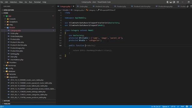 02 # continue creating models for Laravel ecommerce project смотреть онлайн