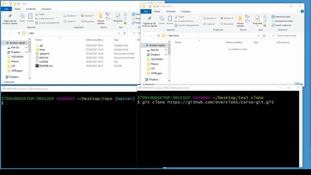 git clone cloniamo una repository da github tutorial ita - Git corso completo parte #08 смотреть онлайн