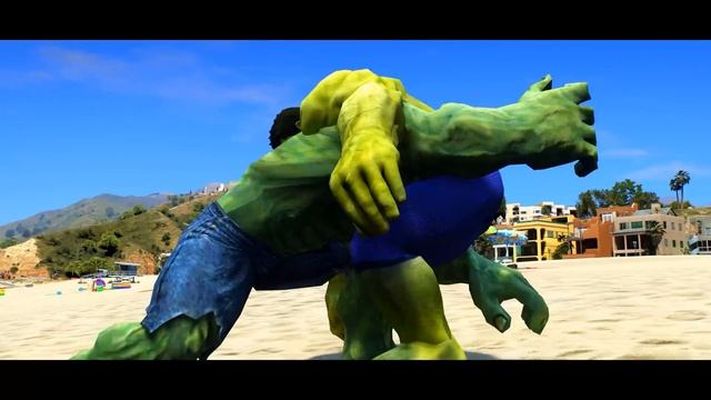 RED-GREEN HULK VS THE INCREDIBLE HULK - SUPER EPIC BATTLE MOVIE смотреть онлайн