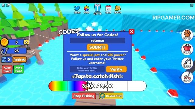 All Secret fishing frenzy simulator Codes 2023 | Codes for fishing frenzy simulator 2023 - Roblox смотреть онлайн