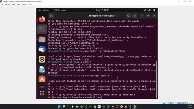 Docker/Podman Container Demo (Ubuntu VM) смотреть онлайн