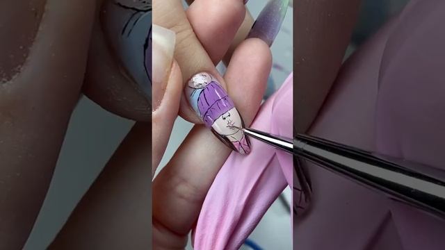 НОВОГОДНИЙ МАНИКЮР / ЛИЦА НА НОГТЯХ #shorts #nailart #nails смотреть онлайн