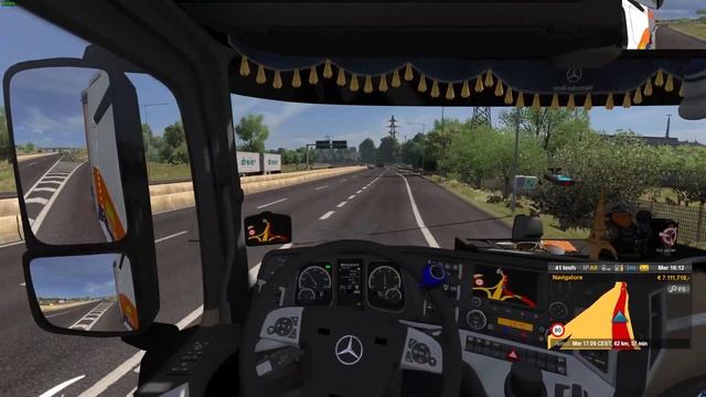 Euro Truck Simulator 2 (1.34) Krone MegaLiner Mercedes Actros MP4 DLC Italy Milan + DLC's & Mods смотреть онлайн