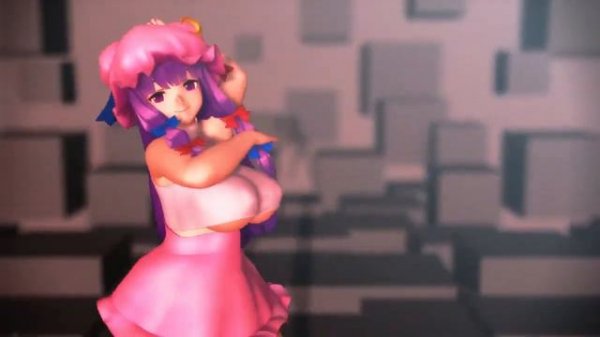 【東方MMD】紳士向け R18 mmd サンプル エロいムチムチなパチュリーが踊るPASSION【Touhou】
