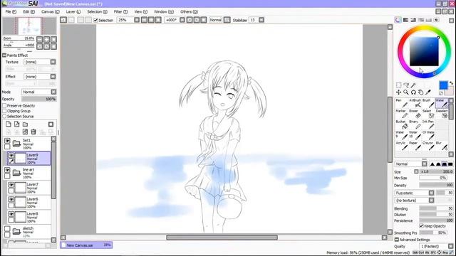 Haifuri (Highschool fleet) - Misaki Akeno 【 SpeedPaint 】 смотреть онлайн