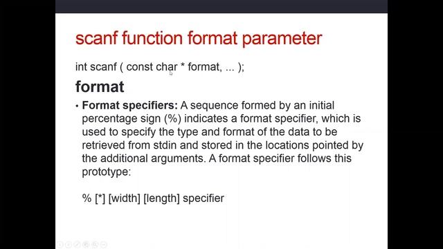 scanf d specifier смотреть онлайн