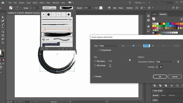 Tutorial Menggunakan Brush Tool di Adobe Illustrator | Membuat Text dengan Grunge Brush Effect смотреть онлайн
