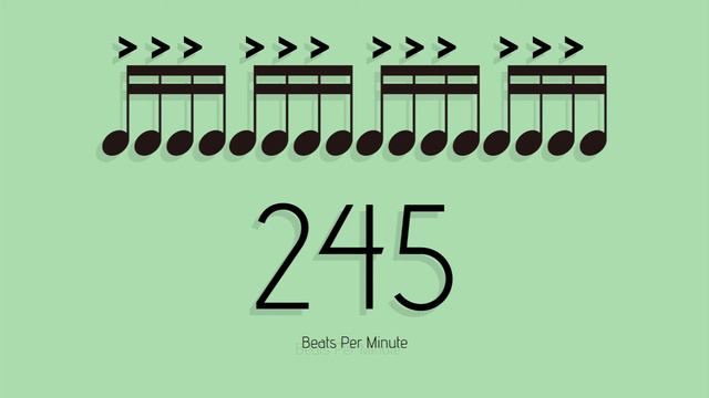 BPM = 245　メトロノーム - metronome - 16分 アクセント3-1 смотреть онлайн