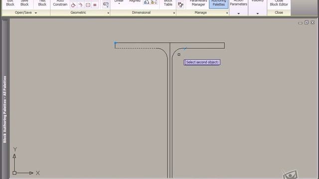 Applying geometric constraints in AutoCAD - Constraining block geometry - M3A1 смотреть онлайн