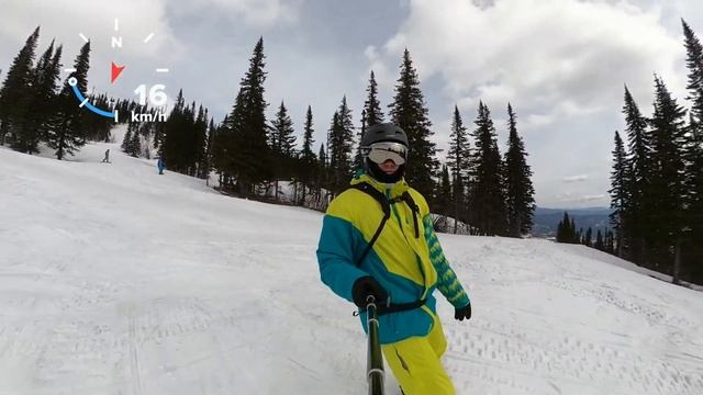 Шерегш. Спуск с панорамы. смотреть онлайн