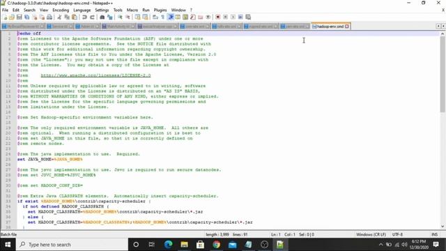 How to install Hadoop 3.3.0 on Windows 10 (installation tutorial) смотреть онлайн