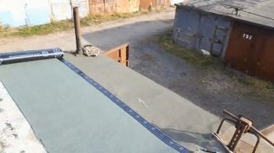 Подработка в СПб, как перекрыть гараж рубероидом.