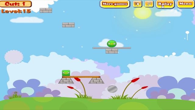 Angry Birds Pigs Out - RED VS TRIANGLE AND SQUARE PIG KICKING GAME! смотреть онлайн