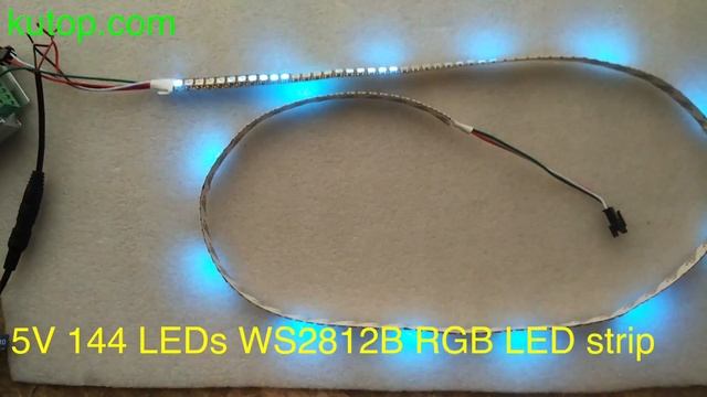 5V 144 LEDs WS2812B RGB 5050 LED strip - kutop.com смотреть онлайн