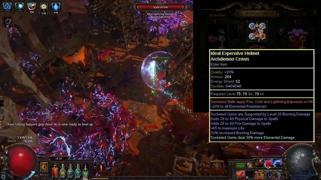 Ignite Vaal Arc / Tempest Shield build guide - Path of Exile (3.16 Scourge) смотреть онлайн
