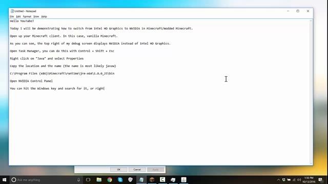 How to Switch from Intel HD Graphics to NVIDIA in Minecraft/modded Minecraft смотреть онлайн