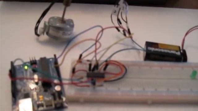 2 Wire Unipolar Stepper Driver Using ULN2003 Driven By Arduino