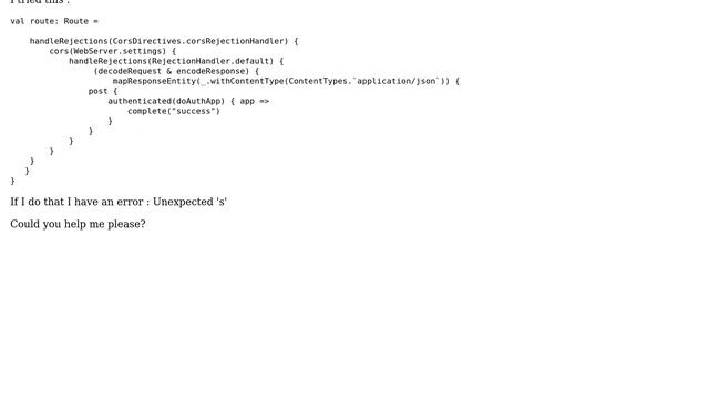 json and cors with akka http смотреть онлайн