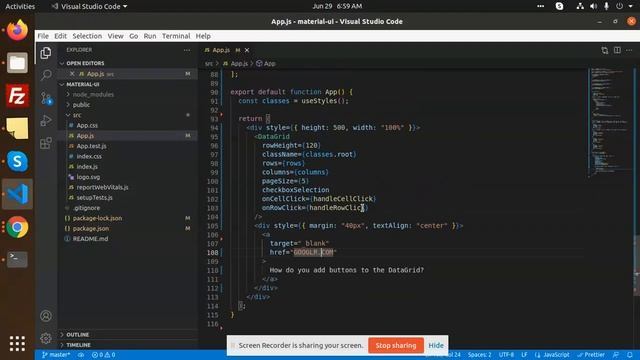 How do you add buttons to the DataGrid Material UI смотреть онлайн