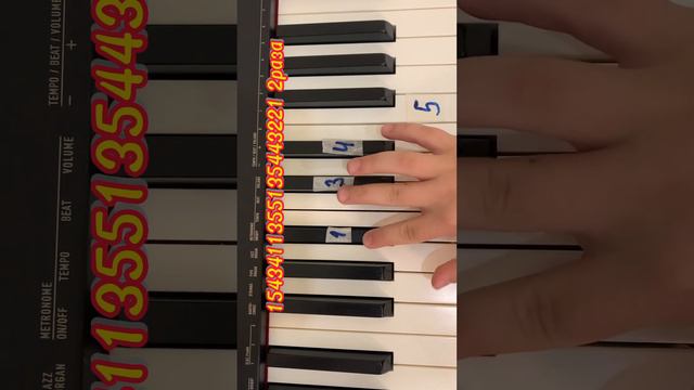 Как сыграть песню люби меня люби на пианино,по цифрам. смотреть онлайн