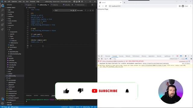 How to create React JS pages and use Laravel 9 routing with Inertia JS and TypeScript смотреть онлайн