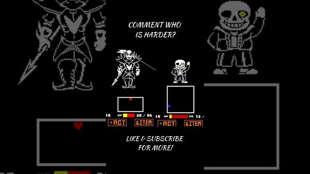 Sans or Undyne? Who Is Harder? #undertale #sans #undyne #battle #badtime #insane #viral смотреть онлайн