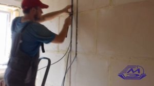 Штробление стен! (Штроборез+Пылесос) Укладка кабеля в готовую штробу!