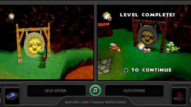 Croc (Sega Saturn vs Playstation) Side by Side Comparison - VCDECIDE смотреть онлайн