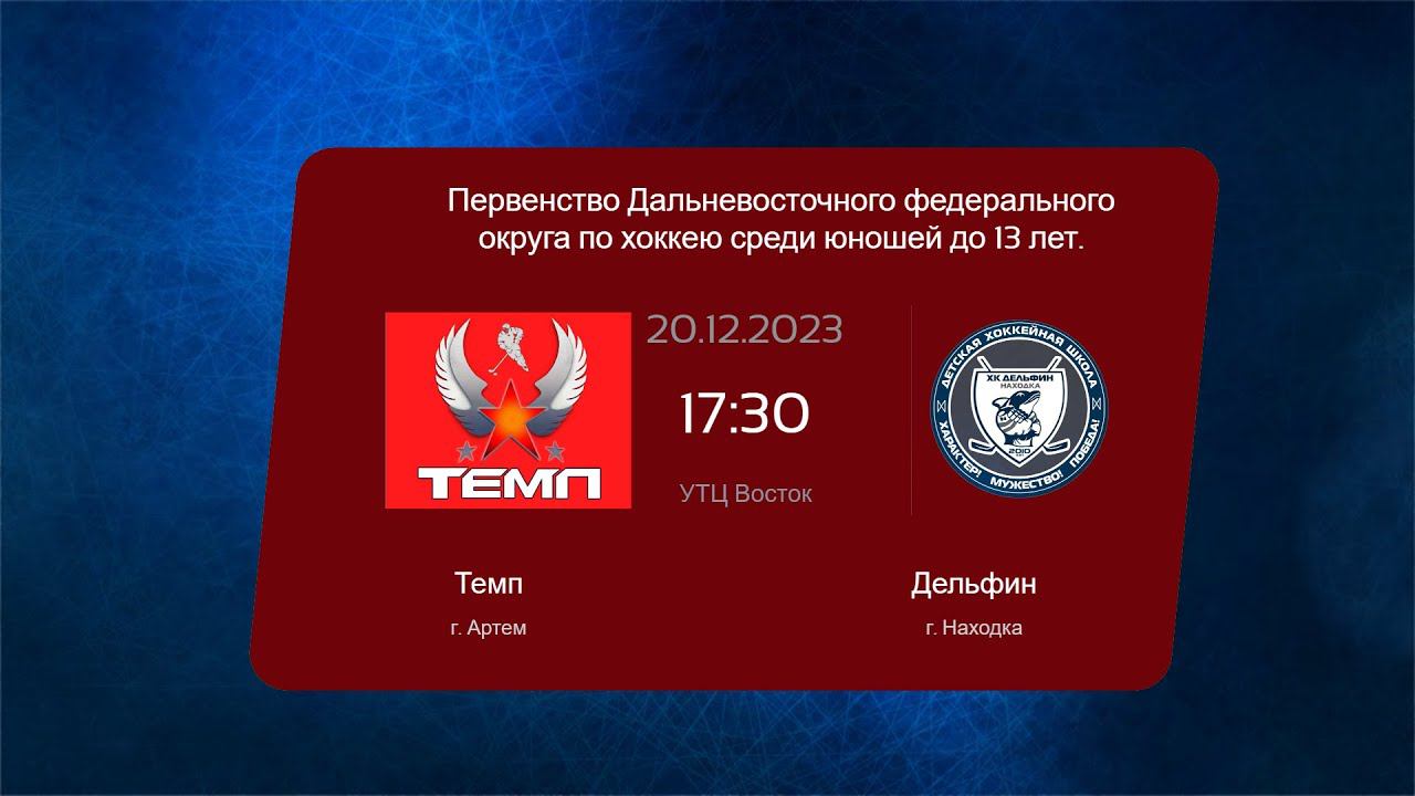 Хоккей, ДФО . "Темп" - "Дельфин". смотреть онлайн