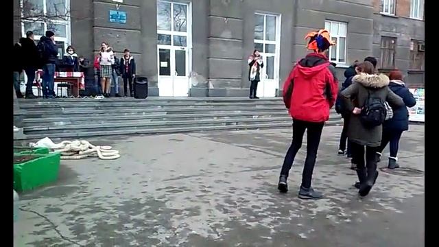 Масленица. Как мы зиму провожали. Фотоссесия с Хаски 2017 смотреть онлайн