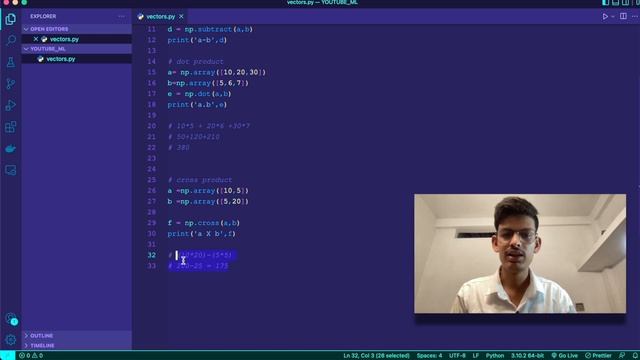 "Machine Learning" - Lecture 3 | Vector,Scalar & Polynomials in python| Sandeep Makwana| #ML #Pytho смотреть онлайн
