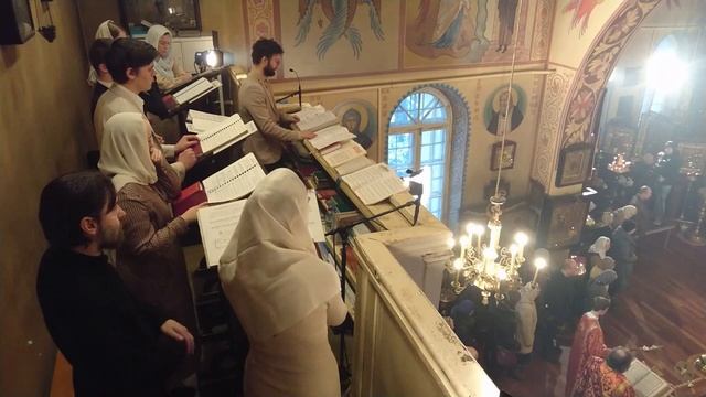 Хор храма Архистратига Михаила - На литургии архиерейским служением - Собор Архистратига Михаила смотреть онлайн