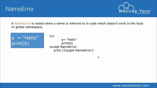 #36 Name Error & Key Error Exception in Python - Python Tutorials for Beginners смотреть онлайн