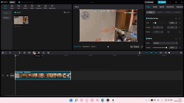 How To Reverse Videos On CapCut PC