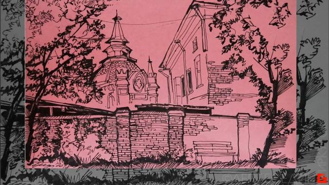 Пленэр, городские зарисовки Urbansketchers, перо, акварель, пастель Олег Беседин Иркутск смотреть онлайн