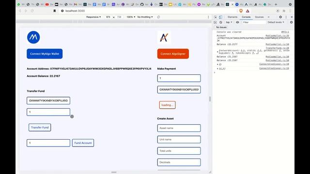 Algorand Web Wallet Interface Using Reach and React смотреть онлайн