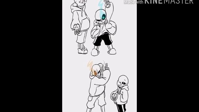 UNDERTALE свап-папирус💀 и оригинальный-санс💀 смотреть онлайн