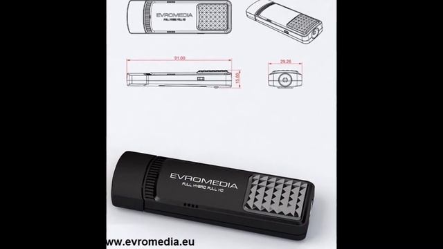 USB тв тюнер EvroMedia USB Full Hybrid & Full HD, цифровое и аналоговое бесплатное ТВ. смотреть онлайн