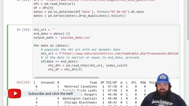 Learn How to scrape NHL Stats with Python and Pandas. The Final Part смотреть онлайн