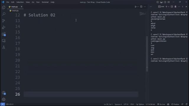 Text Wrap with Python | HackerRank Challenge | Problem Solving | KienDevPro смотреть онлайн