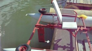 Устройство педально-винтового катамарана КВ 245/30 "Хедлайнер" (Ленин)