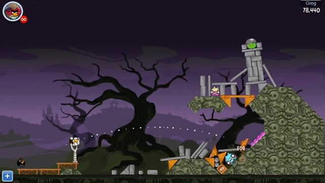 Angry Birds Friends Halloween Tournament Level 4 Day 4 Week 24 - October 29th 2012 - Facebook смотреть онлайн